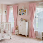 NICETOWN Baby Pink Velvet Curtains 84 inch Long 2 Panels by NICETOWN