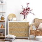 CRE8TIVE Champagne Gold Glitter Wallpaper Border Gold Peel and Stick Wallpaper - Image 5