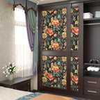 BOKEBEVE Extra Long Colorful Floral Peel and Stick Wallpaper Boho Vibrant - Image 3