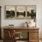 Framed Vintage Landscape Wall Art - Image 8
