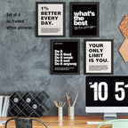 DSHFG Motivational Inspirational Office Wall Art Decor Prints Set of 4 - Image 5