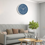 Foxtop Atomic Wall Clock Battery Operated Round Analog Modern Wall Clock Sets - Image 3