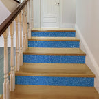 CRE8TIVE Blue Glitter Wallpaper Border Peel and Stick Wall Border Decorative - Image 3