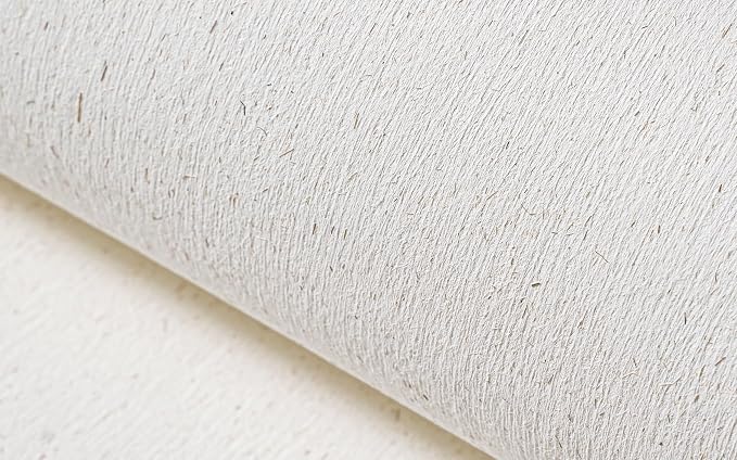 Natural White Wallpaper Grasscloth Textured Peel and Stick Wall - Image 2