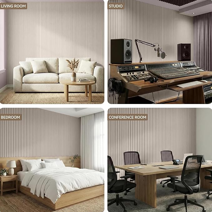 10Pack Large Acoustic Panels, Self-Adhesive Sound Dampening Wall Panels - Image 8
