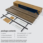 48 Inch Floating Shelves, 8-Inch Deep High-End Solid Wood Floating Shelves - Image 7