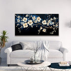 Suconvng White Flower Wall Art Canvas Wall Art Decor Set Home Wall Decor Modern - Image 4