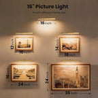 Wireless Picture Light Battery Operated, 13Hrs Service Life Art Display Light - Image 10
