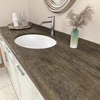 WESTICK 24"x394" Large Wood Contact Paper Peel and Stick Countertops Brown Wood - Image 3