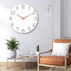 cicininc Wall Clock, 16 Inch Wooden Battery Operated Wall Clocks Silent - Image 5