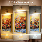 Afyuol Picture Lights for Wall, Brushed Gold Battery Operated Picture Light - Image 7