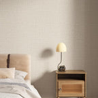 Grasscloth Peel and Stick Wallpaper 20.8"x394" Beige Thick Fabric Textured - Image 6