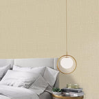 TANONE Khaki Contact Paper Peel and Stick 15.8 in X 118 in, Grasscloth Self - Image 3