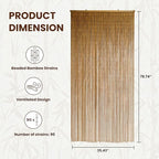 Vietbud Décor Natural Bamboo Beaded Curtains - Image 2