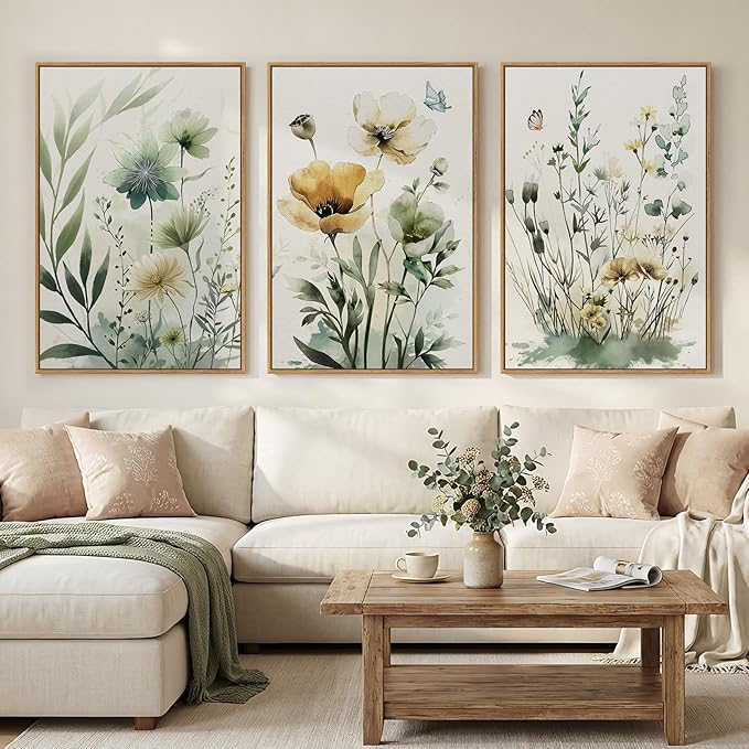 Framed Large Botanical Wall Art by Cuspin
