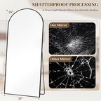 Suidia 58"x21" Arched Full Length Mirror - Image 4