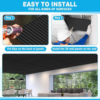 Nuanchu 18 Pack 4x2 FT 3D Slat Wall Panels Large PVC Fluted Panel Decorative - Image 4