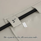 RYB HOME Blackout Curtains for Living Room, Privacy Thermal Insulating Window - Image 6