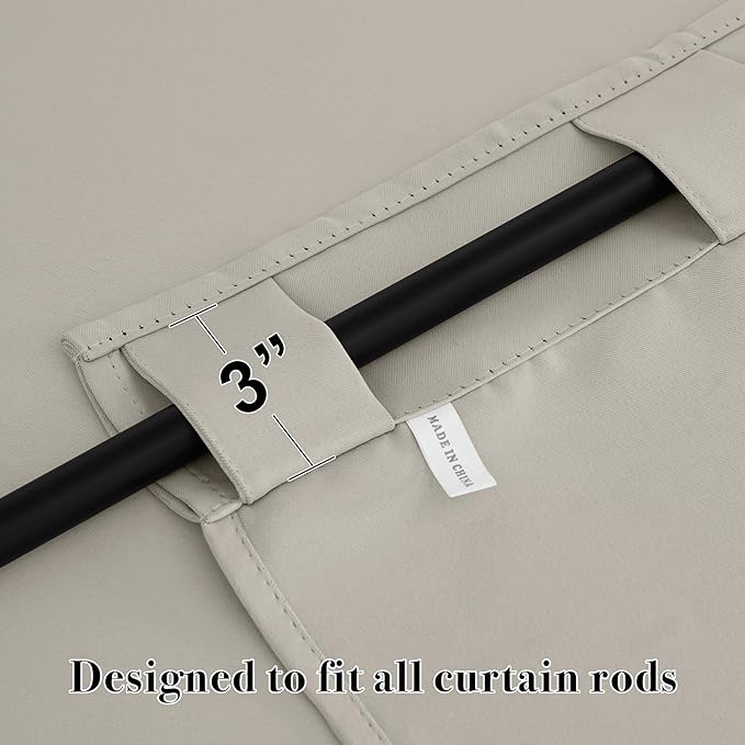 RYB HOME Blackout Curtains for Bedroom, Window Shades Thermal Insulating - Image 5