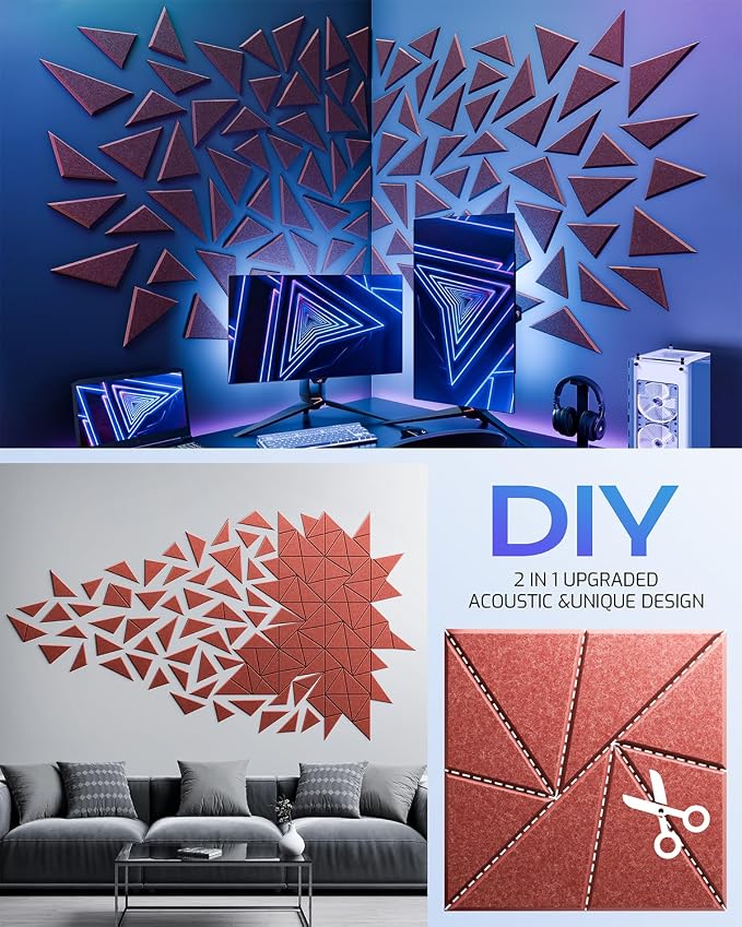 12 Pack Acoustic Panels, Sound Proof Foam Panels - Image 5