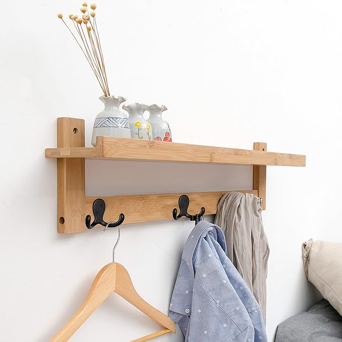 IBosins 10 Pack Heavy Duty Double Prong Coat Hooks Wall Mounted - Image 4