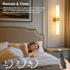 Morauroral Gold Battery Operated Wall Sconces Set of 2, Rechargeable Wall Lights - Image 8