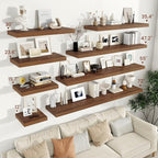 Vivelove Wide Floating Shelves for Wall 12 Inch Deep, 2 Inch Thick Shelf for - Image 2