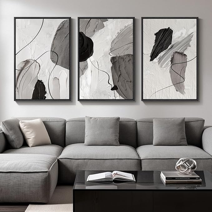 Large Framed Modern Abstract Wall Art by Cuspin
