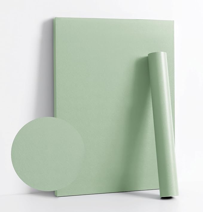 Dimoon 787''x17.7'' Green Peel and Stick Wallpaper Contact Paper Modern Self by DIYYOURMOON