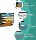 SUPEASY 5 Tier Wall File Organizer, Hanging Wall Mounted Mail Organizer - Image 3