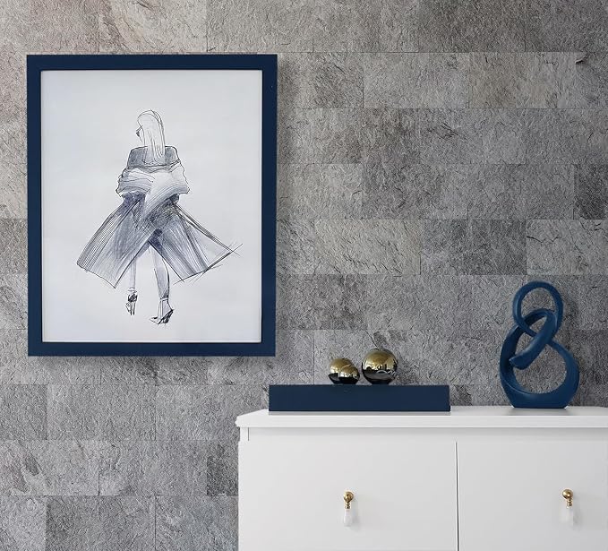 AULIGET 20-Piece Dark Slate Peel and Stick Backsplash Wall Tiles, Laundry Room - Image 6