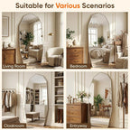 Antok Full Length Mirror, Free Standing Wall Mounted or Leaning Full Body Mirror - Image 8