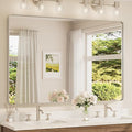 TETOTE 60 x 40 Inch Brushed Nickel Mirror by TETOTE