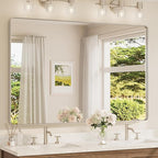 TETOTE 60 x 40 Inch Brushed Nickel Mirror by TETOTE