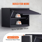 VEVOR Metal Storage Cabinet, 120lbs Load Capacity per Shelf, Press to Close & - Image 3