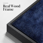 Large Framed Navy Blue Abstract Wall Art - Image 6