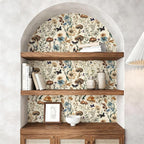 Froluya Mushroom Wallpaper Peel and Stick Vintage Floral Contact Paper 16.9" x - Image 8