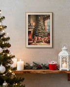 VIYYIEA Winter Framed Wall Art for Living Room, Christmas Tree Canvas Prints - Image 7
