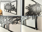 VAILLA Tree of Life Wall Art Decor Set of 3 Wall Hanging Sculpture Modern Wall - Image 4