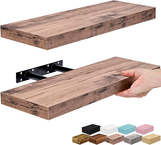 Sorbus Floating Shelves for Wall – 16 Inch Floating Shelf for Kitchen, Living by Sorbus