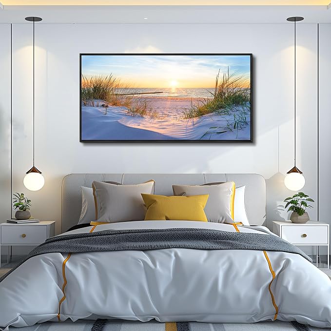 MHARTK66 Large Wall Art for Living Room Modern Wall Decor for Bedroom Beach - Image 3