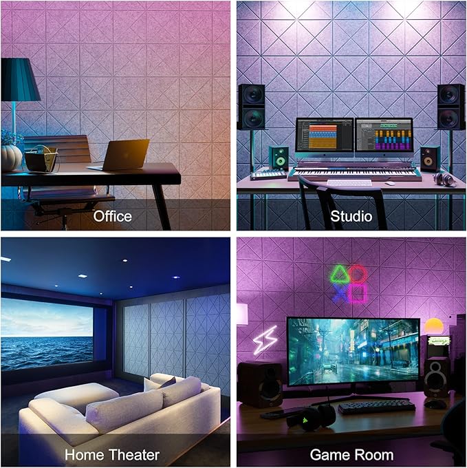 Sonicism 12 Pack X-Lined Acoustic Panels - Image 5