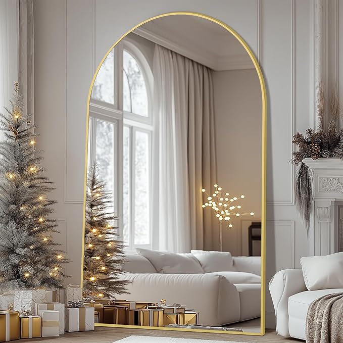 Large Mirror Full Length 76"X44", Oversized Arched Floor Mirror - Image 3
