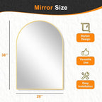 Delma Arched Bathroom Mirror, Living Room and Entryway - Image 5