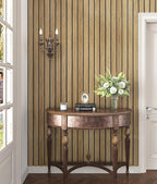 3D Brown Wood Wall Panels 197"x11.8" Acoustic Slat Wall Paneling Peel and Stick - Image 5