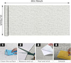 Grasscloth Peel and Stick Wallpaper, Waterproof Self Adhesive Removable Vinyl - Image 3
