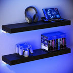 BAMEOS Floating Shelves with LED by BAMEOS