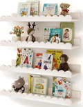Shario Nursery Book Shelves, Scalloped Shelves, Wall Book Shelves by Shario