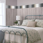 Metallic Stripe Wallpaper Border 196x4 Inch Peel and Stick Wall Border Silver - Image 7