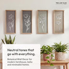 3D Wooden Floral Bathroom Wall Decor Lightweight, Ready-to-Hang Framed Wall Art - Image 8
